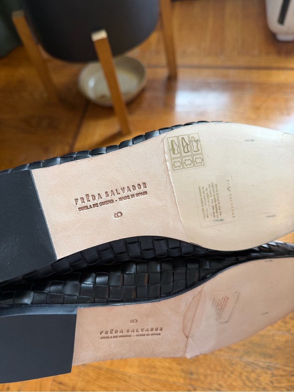 FREDA SALVADOR Jada Square Toe Ballet Flats - Black - size 9 - Picture 6 of 6